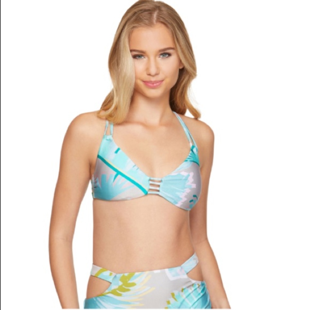 GOSSIP GIRL Tropical Lustre Bralette Bikini Top M